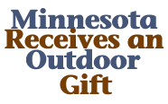 Gov. Arne Carlson  announced the biggest outdoors bonding package in state history 